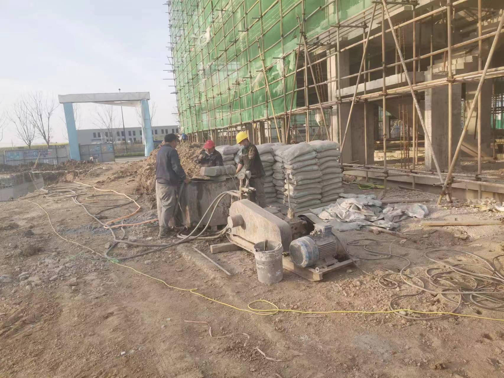 松滋别墅下沉注浆